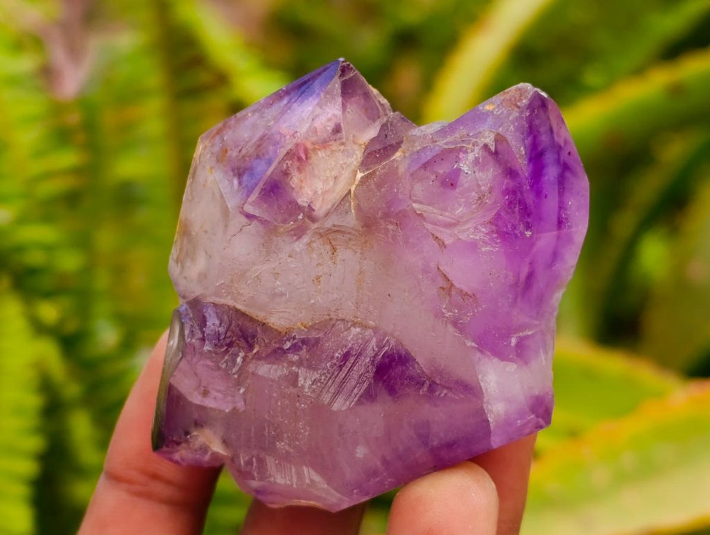 Polished Smokey Amethyst Window Crystals x 12 From Akansobe, Madagascar