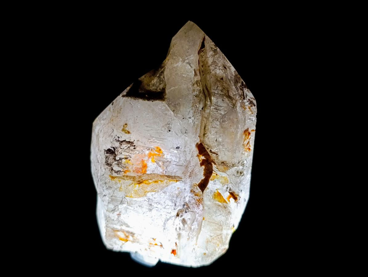 Polished Window Quartz Crystals x 3 From Akansobe Madagascar