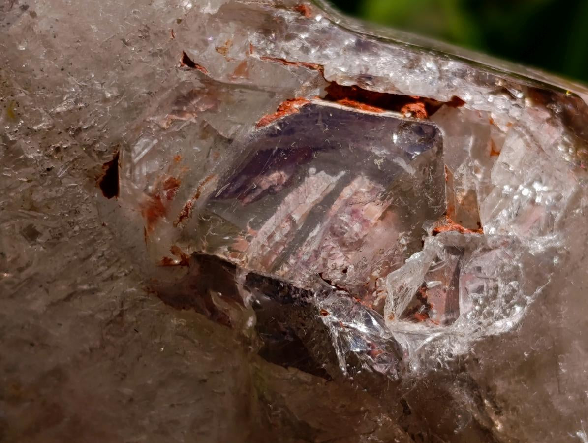Polished Window Quartz Crystals x 3 From Akansobe Madagascar