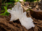 Natural Clear Cascading Quartz Crystal Clusters x 24 From Madagascar