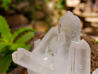 Natural Clear Cascading Quartz Crystal Clusters x 24 From Madagascar