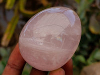 Hand Made Rose Quartz Eggs x 6 From Madagascar