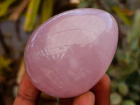 Hand Made Rose Quartz Eggs x 6 From Madagascar