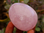 Hand Made Rose Quartz Eggs x 6 From Madagascar