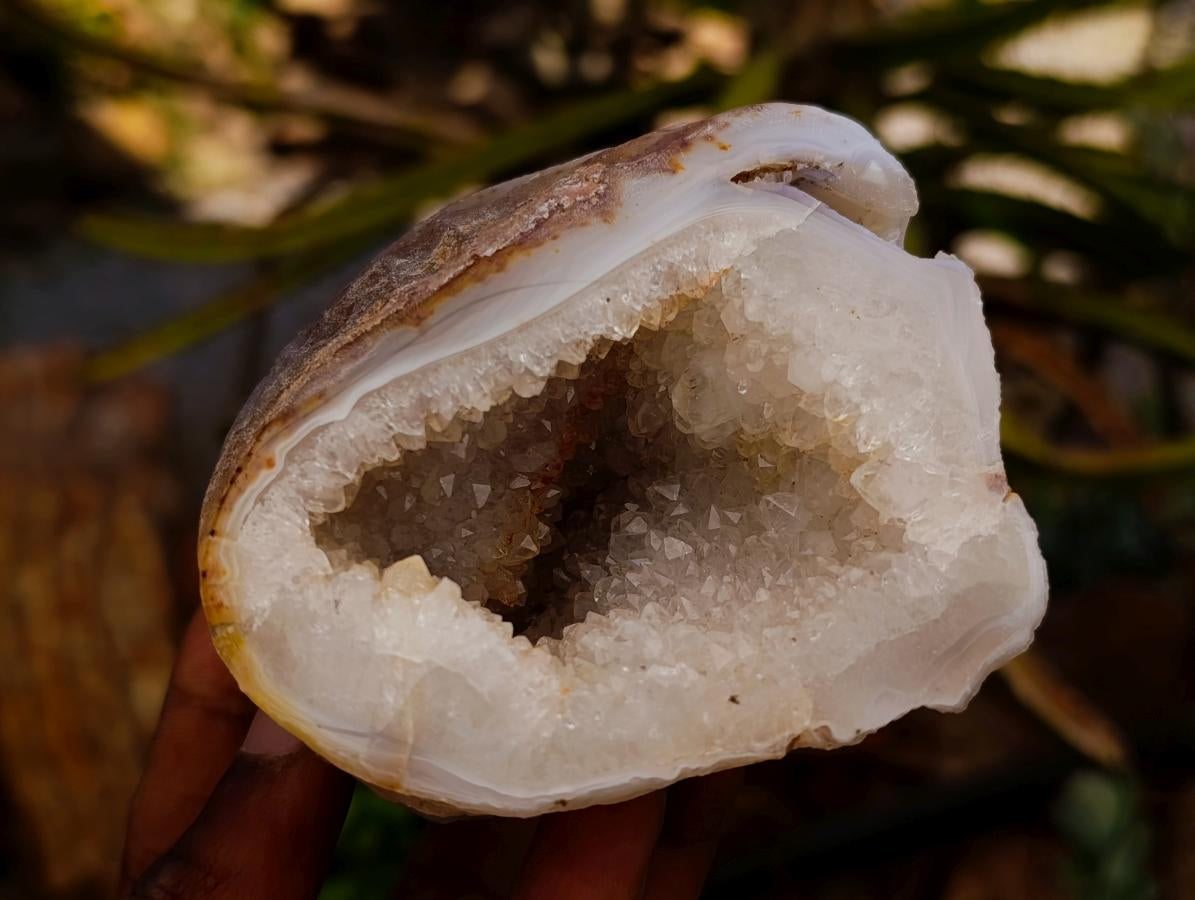 Polished Agates with Crystalline Geodes x 4 From Maintirano, Madagascar