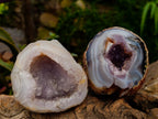 Polished Agates with Crystalline Geodes x 4 From Maintirano, Madagascar