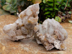Natural White Quartz Spirit Clusters x 3 From Boekenhouthoek, South Africa