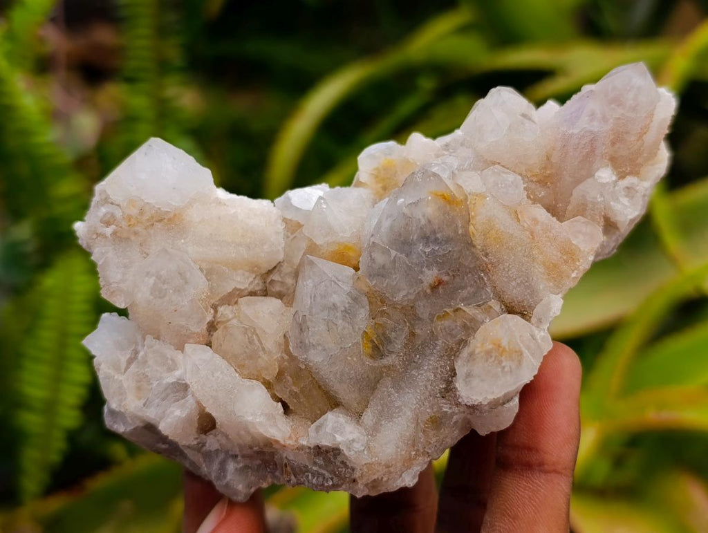 Natural White Quartz Spirit Clusters x 3 From Boekenhouthoek, South Africa