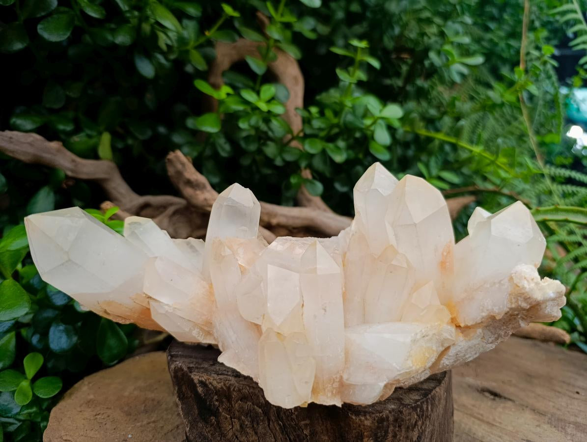 Natural Large Clear Quartz Cluster x 1 From Madagascar