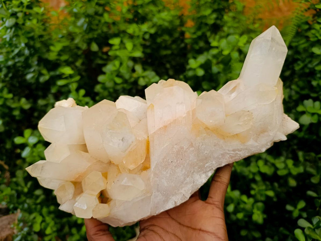 Natural Large Clear Quartz Cluster x 1 From Madagascar