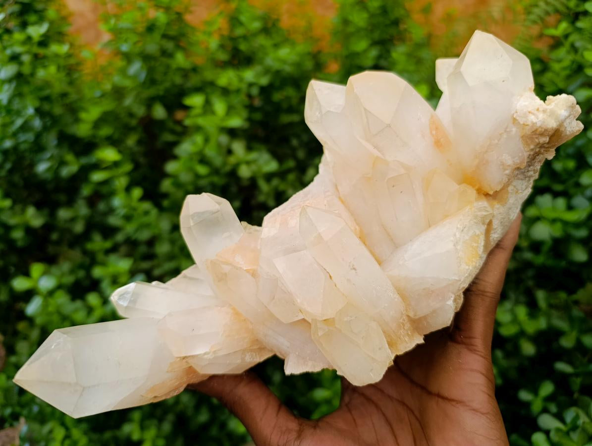 Natural Large Clear Quartz Cluster x 1 From Madagascar
