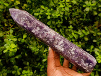 Polished Lepidolite Towers x 2 From Ambatondrazaka, Madagascar