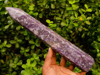 Polished Lepidolite Towers x 2 From Ambatondrazaka, Madagascar