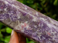 Polished Lepidolite Towers x 2 From Ambatondrazaka, Madagascar