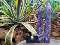 Polished Lepidolite Towers x 2 From Ambatondrazaka, Madagascar