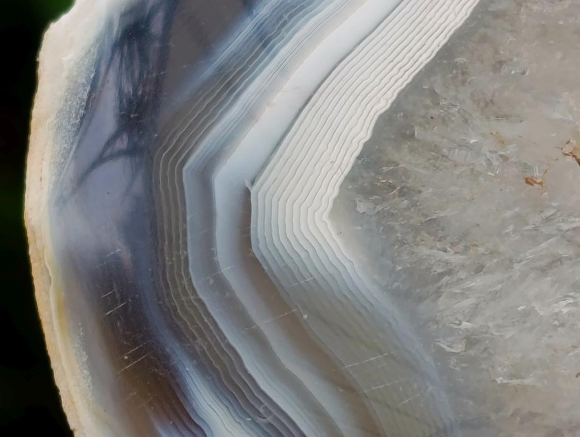 Polished Agate with Crystalline Geode x 1 From Maintirano, Madagascar