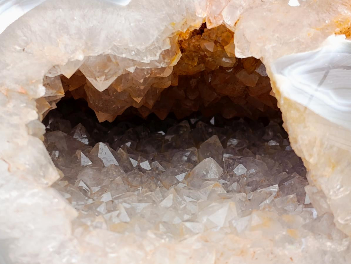 Polished Agate with Crystalline Geode x 1 From Maintirano, Madagascar