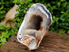 Polished Agate with Crystalline Geode x 1 From Maintirano, Madagascar
