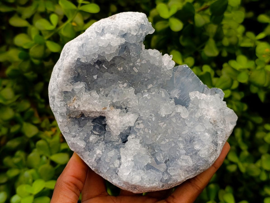 Natural Blue Celestite Specimens x 2 From Sakoany, Madagascar