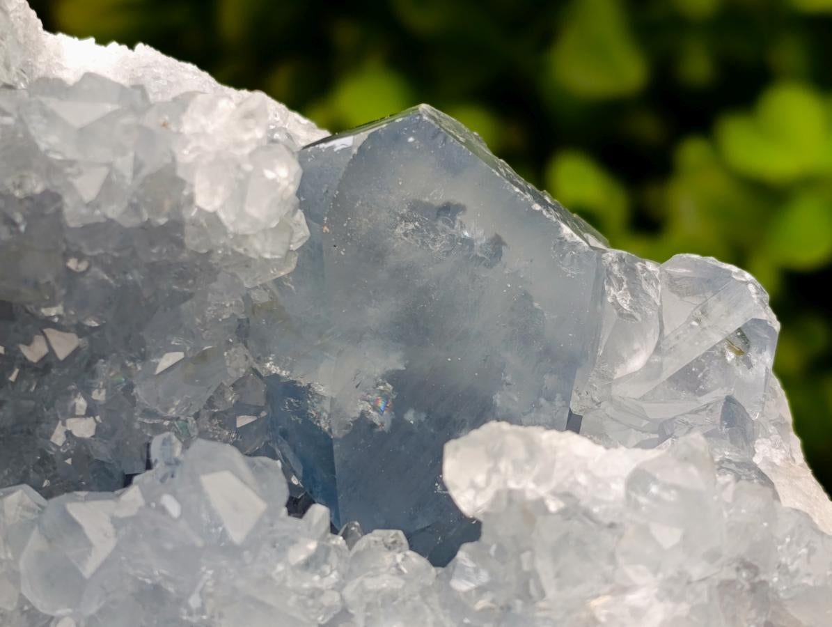 Natural Blue Celestite Specimens x 2 From Sakoany, Madagascar