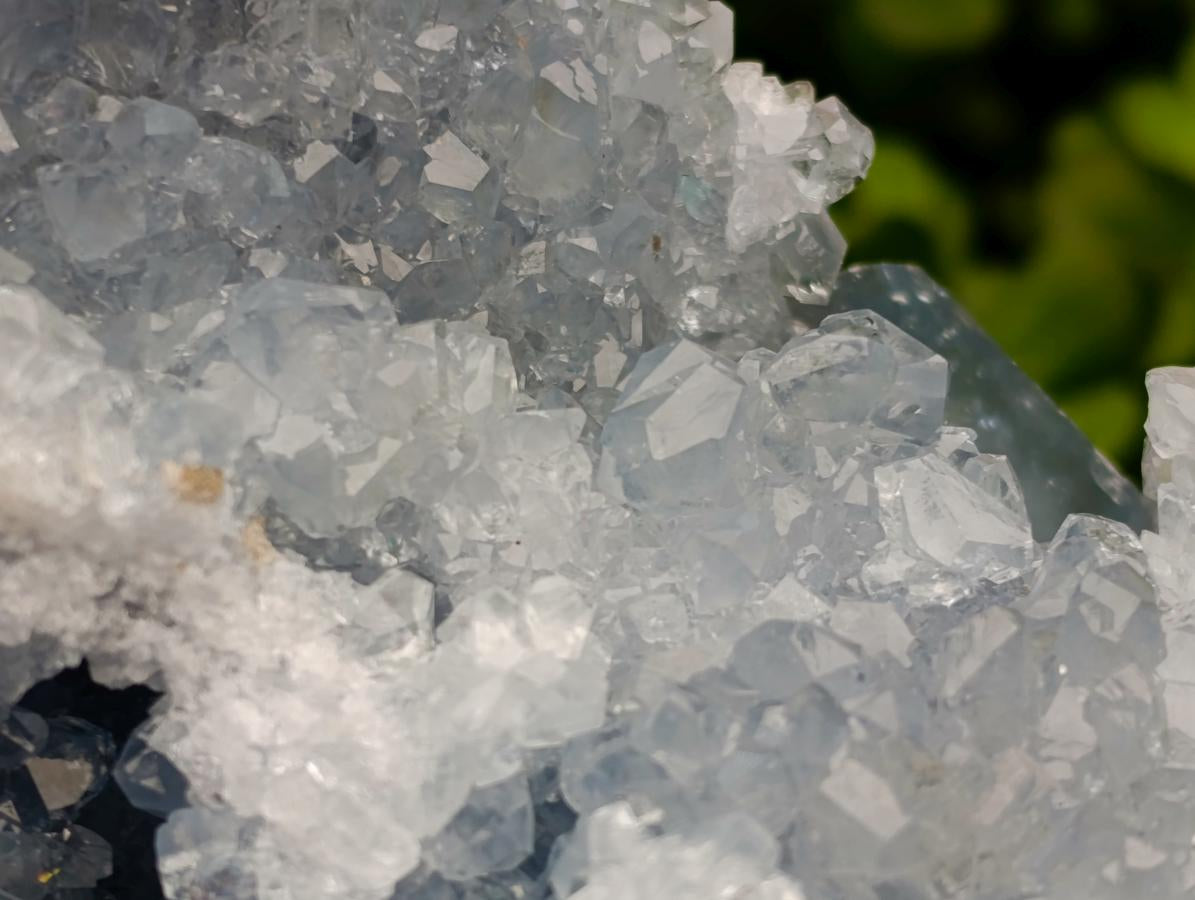 Natural Blue Celestite Specimens x 2 From Sakoany, Madagascar