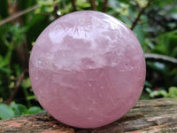 Polished Star Rose Quartz Spheres x 4 From Madagascar
