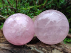 Polished Star Rose Quartz Spheres x 4 From Madagascar
