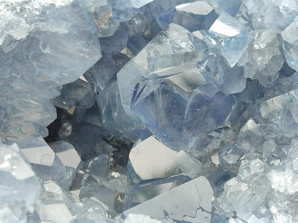 Natural Blue Celestite Geode Specimen x 1 From Sakoany, Madagascar