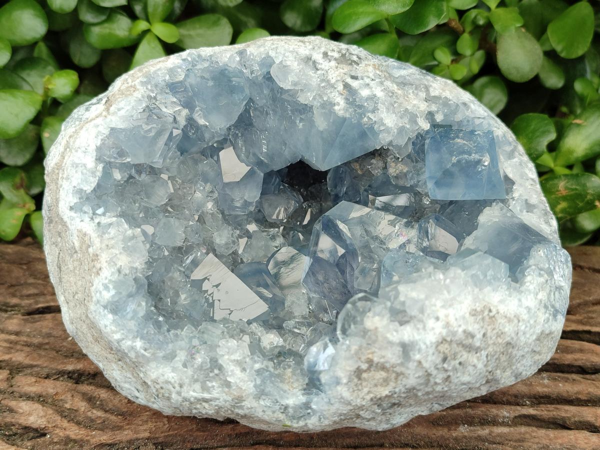 Natural Blue Celestite Geode Specimen x 1 From Sakoany, Madagascar