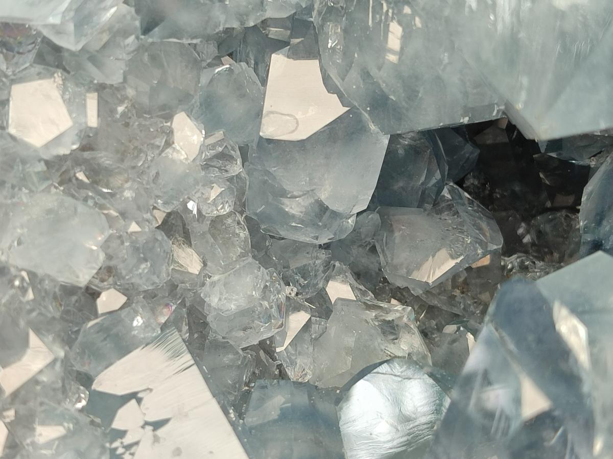 Natural Blue Celestite Geode Specimen x 1 From Sakoany, Madagascar