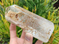 Polished Smokey Amethyst Window Crystals x 2 From Akansobe, Madagascar