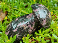 Polished Rhodonite Mushrooms x 6 From Ambindavato, Madagascar