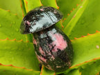 Polished Rhodonite Mushrooms x 6 From Ambindavato, Madagascar
