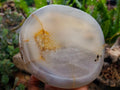 Polished Agate With Crystalline Vug Bowls x 2 From Maintirano, Madagascar - Toprock Gemstones and Minerals 