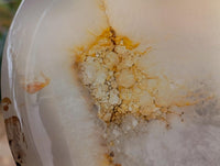 Polished Agate With Crystalline Vug Bowls x 2 From Maintirano, Madagascar