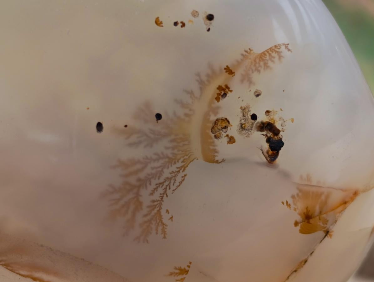 Polished Agate With Crystalline Vug Bowls x 2 From Maintirano, Madagascar