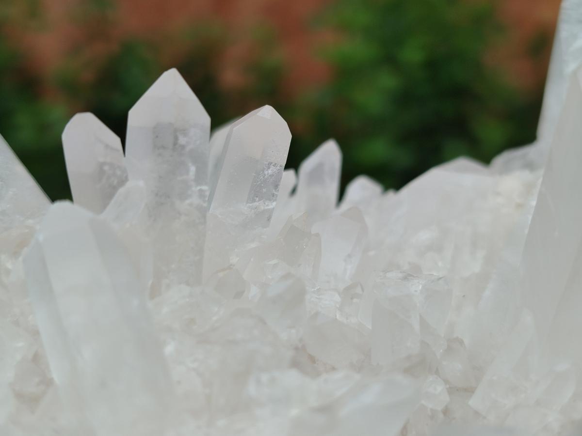 Natural Clear Quartz Clusters x 2 From Madagascar