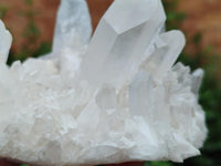 Natural Clear Quartz Clusters x 2 From Madagascar