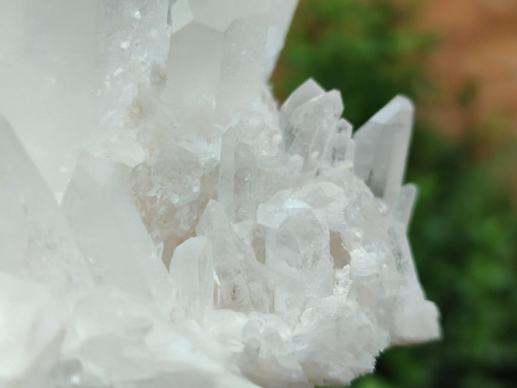 Natural Clear Quartz Clusters x 2 From Madagascar