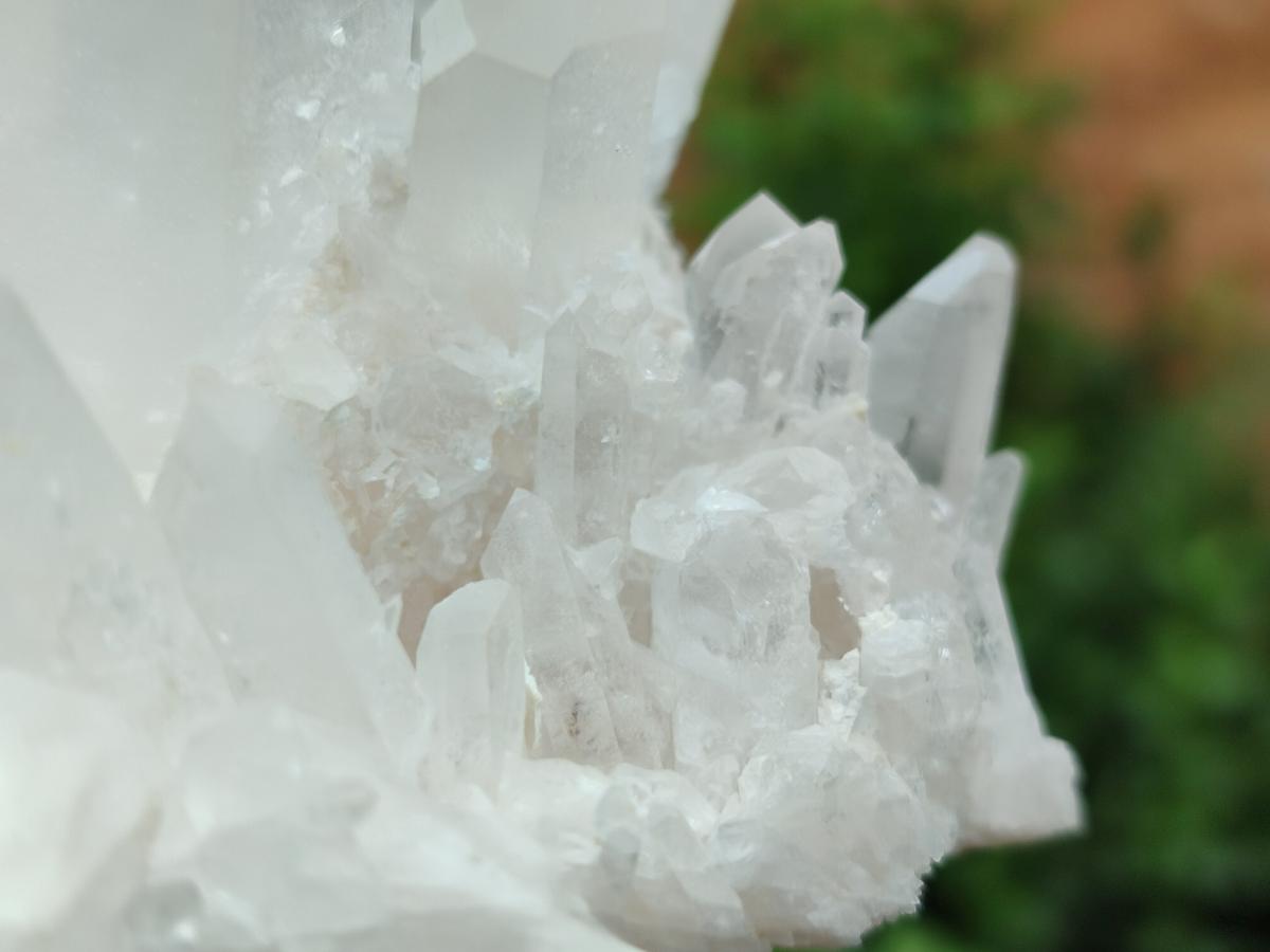 Natural Clear Quartz Clusters x 2 From Madagascar