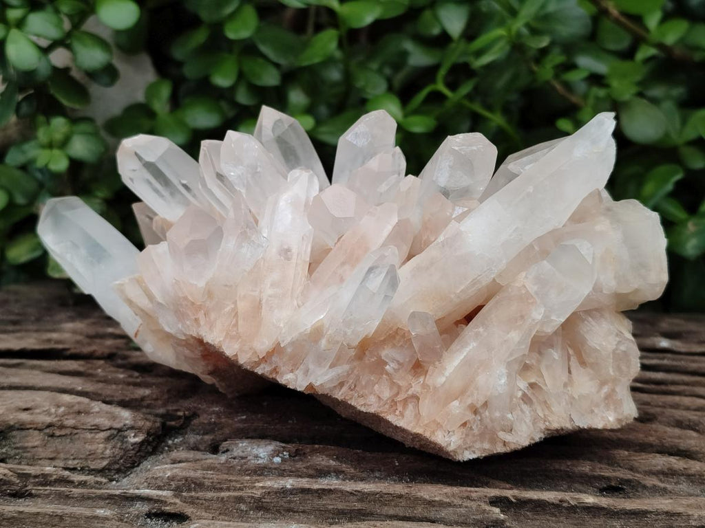 Natural Clear Quartz Clusters x 2 From Madagascar