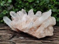Natural Clear Quartz Clusters x 2 From Madagascar