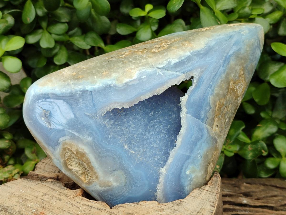 Polished XL Blue Lace Agate Free Form x 1 From Nsanje, Malawi