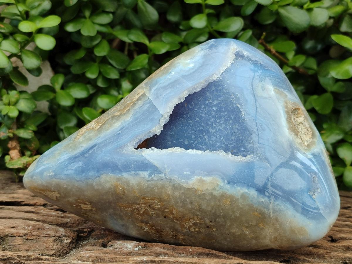Polished XL Blue Lace Agate Free Form x 1 From Nsanje, Malawi