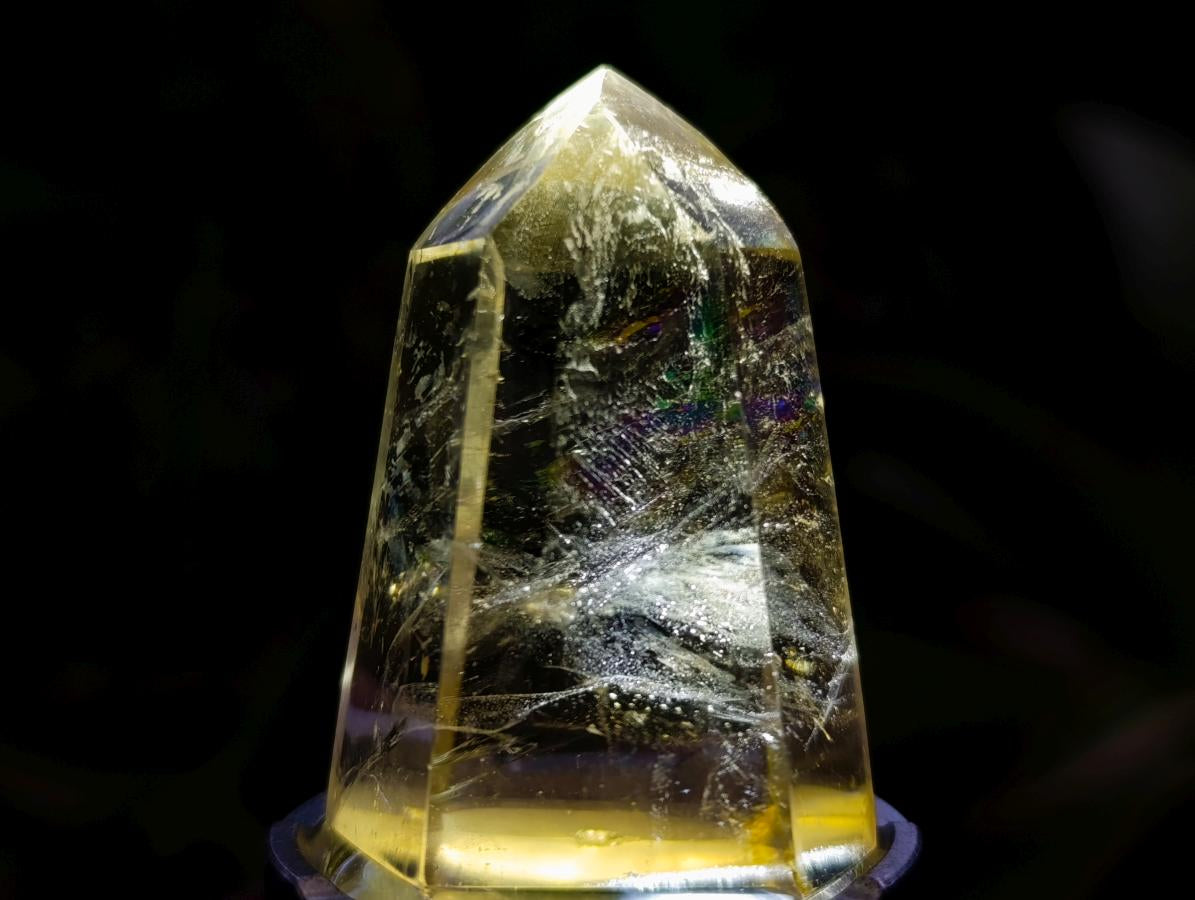 Polished Smokey Window Quartz Crystals x 12 From Madagascar