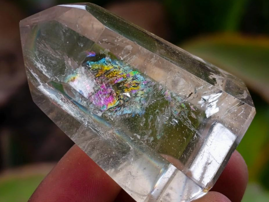 Polished Smokey Window Quartz Crystals x 12 From Madagascar