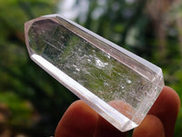 Polished Smokey Window Quartz Crystals x 12 From Madagascar