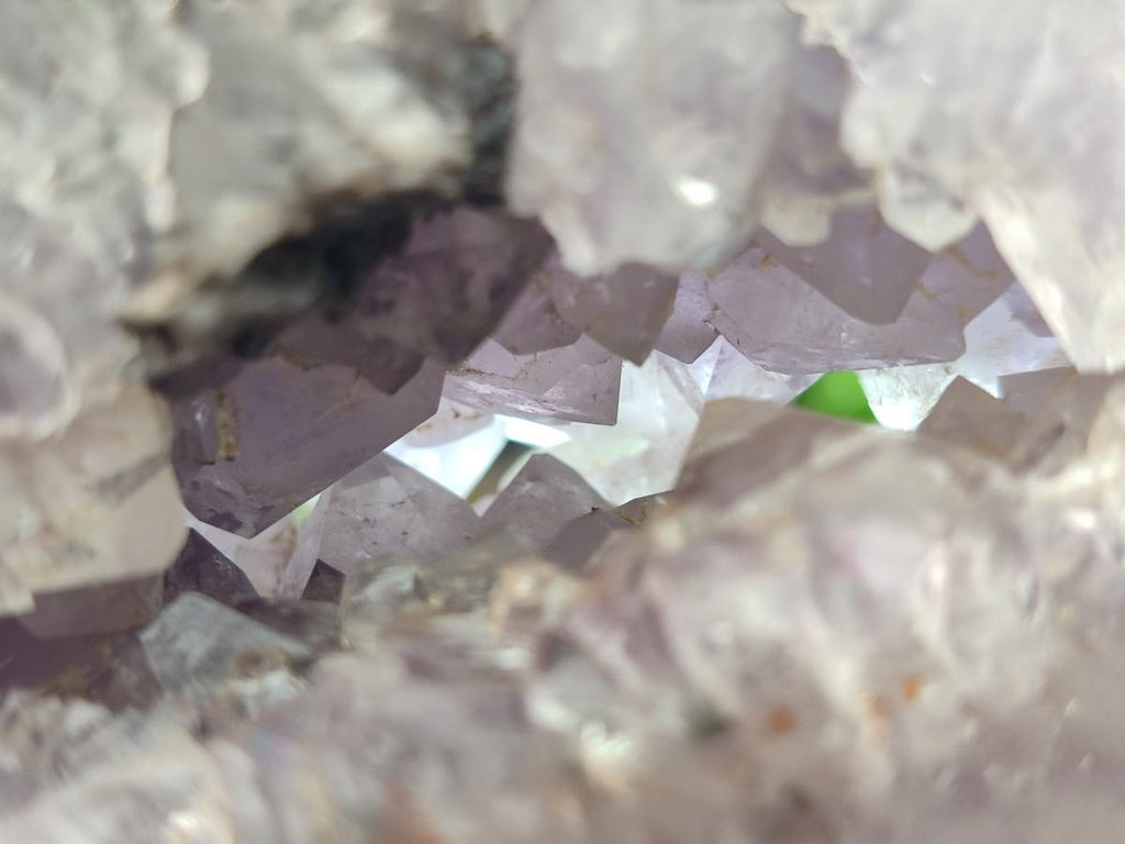 Polished Banded Agate with Amethyst Geodes x 2 From Maintirano, Madagascar