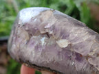 Polished Banded Agate with Amethyst Geodes x 2 From Maintirano, Madagascar