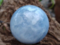 Polished Blue Calcite Spheres x 5 From Madagascar - Toprock Gemstones and Minerals 